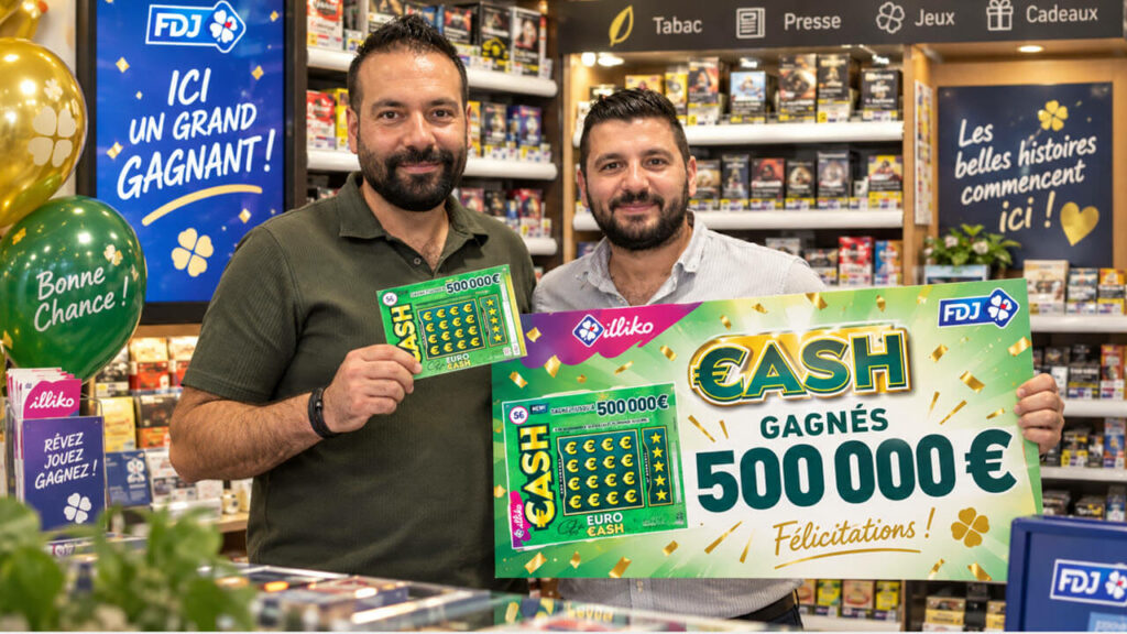 Gagnant Cash FDJ : un ticket à Lanester remporte 500 000€